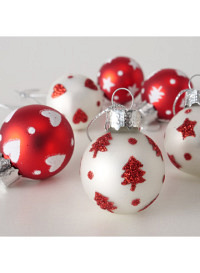 Weihnachtskugel Nollag, 12 tlg. / 6 so..