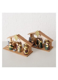 Krippe Bethelmy mit LED, 2 sort.