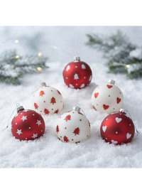 Weihnachtskugel Nollag 6 sort.